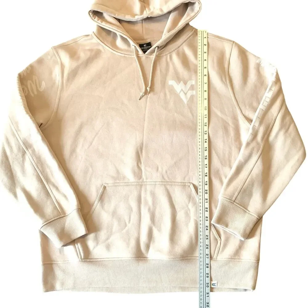🎉HOST PICK🎉  WVU Great Outdoors NEW Mens Hoodie Sweatshirt XXL Tan Sequoia Color - Picture 8 of 13